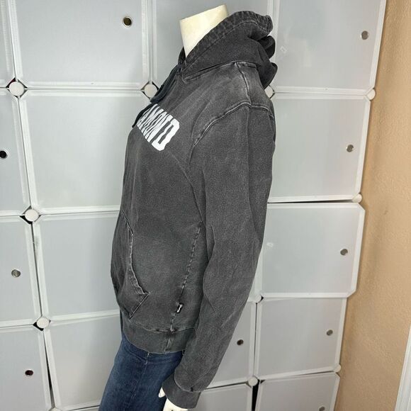 Diamond Supply Co. Drexel Faded Black Wash Spellout Logo Pullover Hoodie Size S - Picture 9 of 11